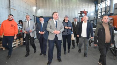 Çankırı Karatekin Üniversitesi (ÇAKÜ) Rektörü Prof. Dr. Mevlüt Karataş, beraberindeki