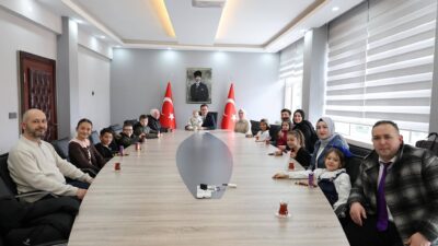 Şabanözü Kaymakamı Emre Urhan, Kütüphane Haftası kapsamında ilçede en çok