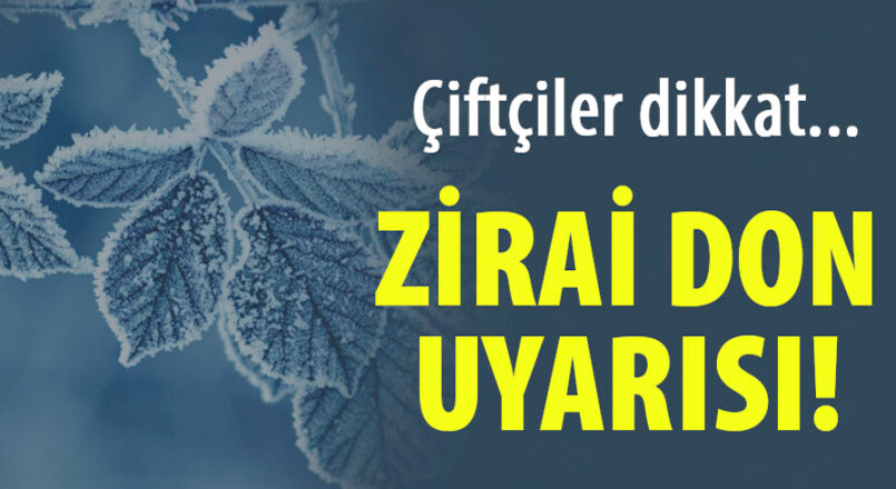 Çankırı ve çevresinde risk kapıda çiftçiye “don” uyarısı Meteoroloji Genel Müdürlüğü’nün son verilerine göre Çankırı ve çevresinde zirai