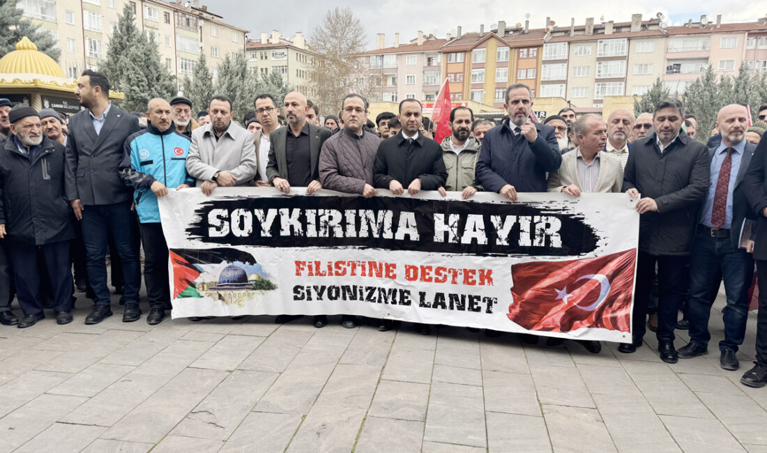 Çankırı’da “idam yasası” protesto edildi Çankırı’da İsrail’in Filistinli esirleri hedef alan “idam cezası” yasasına tepki