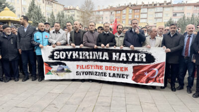 Çankırı’da İsrail’in Filistinli esirleri hedef alan “idam cezası” yasasına tepki
