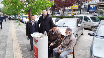 Saadet Partisi Çankırı İl Başkanlığı, saha çalışmaları kapsamında şehrin işlek