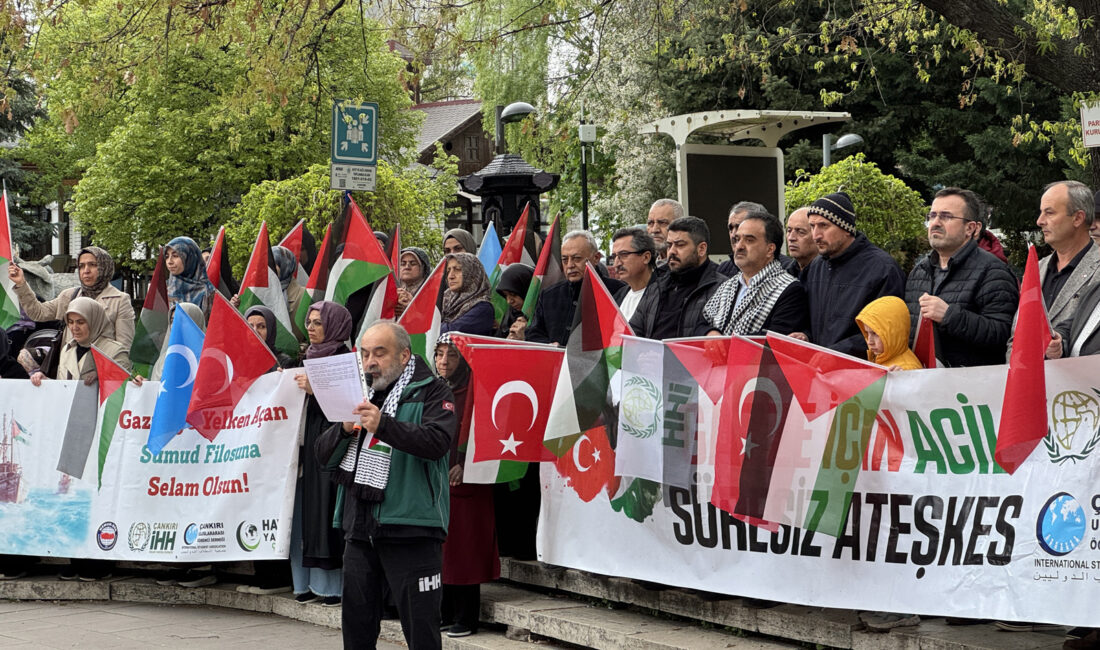 İsrail’in Küresel Sumud Filosu’na saldırısı Çankırı’da protesto edildi Çankırı’da, İsrail’in Küresel Sumud Filosu’na saldırısına karşı protesto düzenlendi. Çankırı İnsan