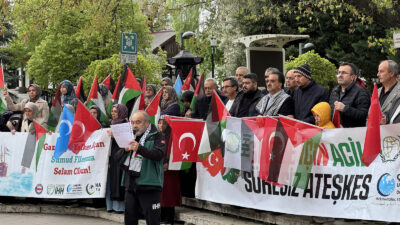 Çankırı’da, İsrail’in Küresel Sumud Filosu’na saldırısına karşı protesto düzenlendi. Çankırı İnsan