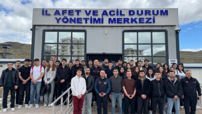 Çankırı Karatekin Üniversitesi Sivil Savunma ve İtfaiyecilik Programı öğrencileri, teknik