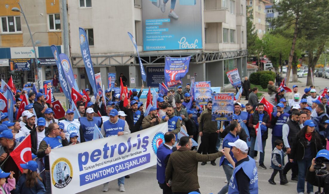 1 Mayıs Emek ve Dayanışma Günü tüm yurtta olduğu gibi