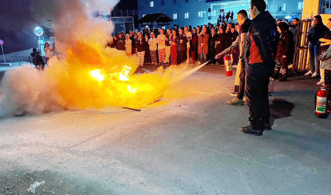 Yangın Tatbikatı Gerçekleştirildi Çankırı Gençlik ve Spor İl Müdürlüğü koordinesinde, il merkezi ve