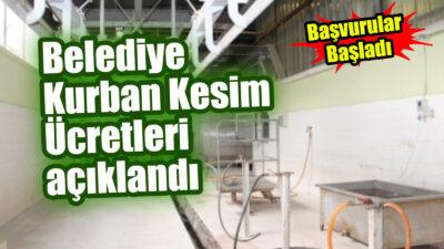 Çankırı Belediyesi, yaklaşan Kurban Bayramı dolayısıyla kurban kesim ücretleri ve