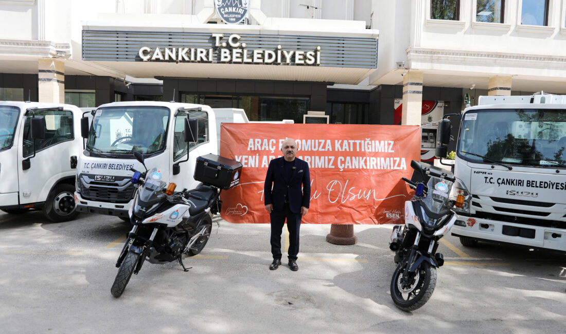 Çankırı Belediyesi, araç filosunu güçlendirmeye devam ediyor. Belediye bünyesine altı
