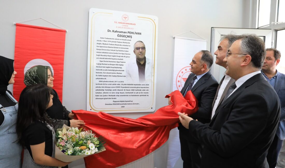 Vali Hüseyin Çakırtaş, Dr. Kahraman Pehlivan Aile Sağlığı Merkezinin isim