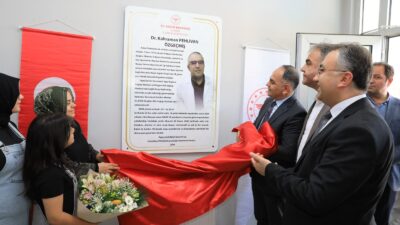 Vali Hüseyin Çakırtaş, Dr. Kahraman Pehlivan Aile Sağlığı Merkezinin isim