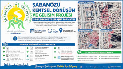 Şabanözü Belediyesi, ilçenin çehresini değiştirecek dev proje için düğmeye bastı.