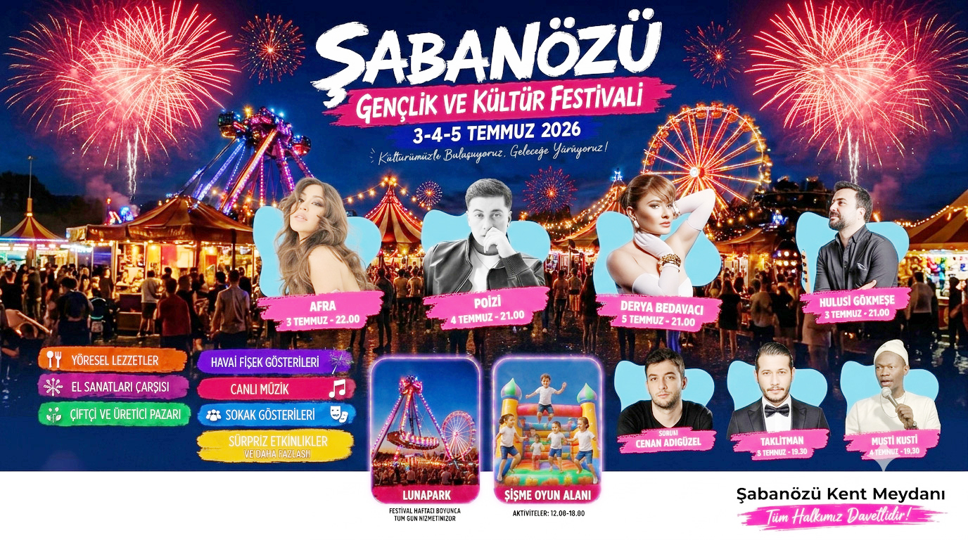 Şabanözü’nde Dev Festival Heyecanı: Gençlik ve Kültür Festivali Başlıyor!