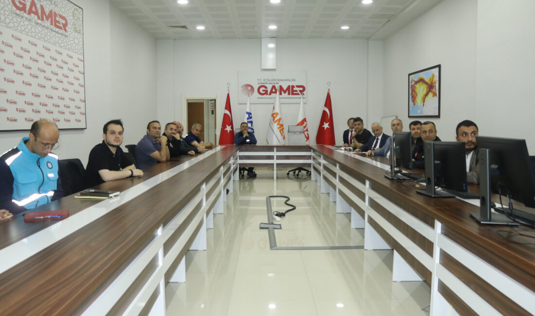Çankırı’da afetlere hazırlıklı olmak, kurumlar arası iş birliği ve iletişimi