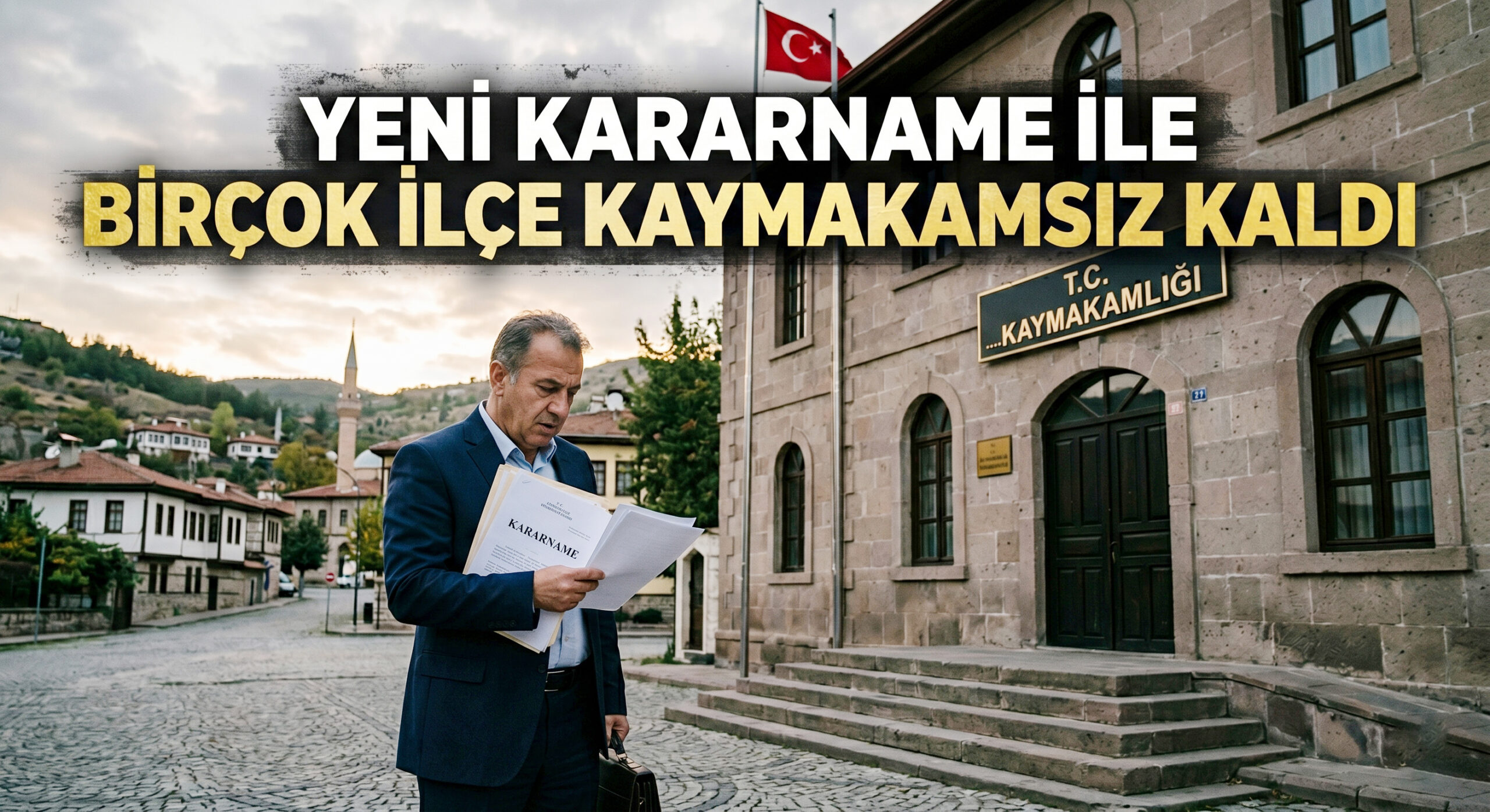 Yeni kararname ile birçok ilçe kaymakamsız kaldı