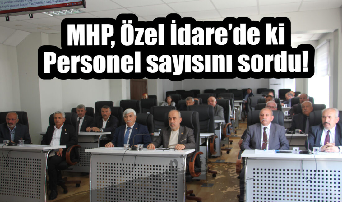 İl Genel Meclisi’nin dünkü birleşiminde Milliyetçi Hareket Partisi Meclis üyeleri