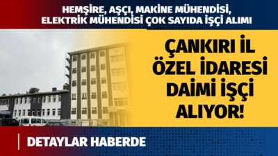 Çankırı İl Özel İdaresi ortaklığında faaliyet gösteren ÇANTUR A.Ş.’nin İŞKUR