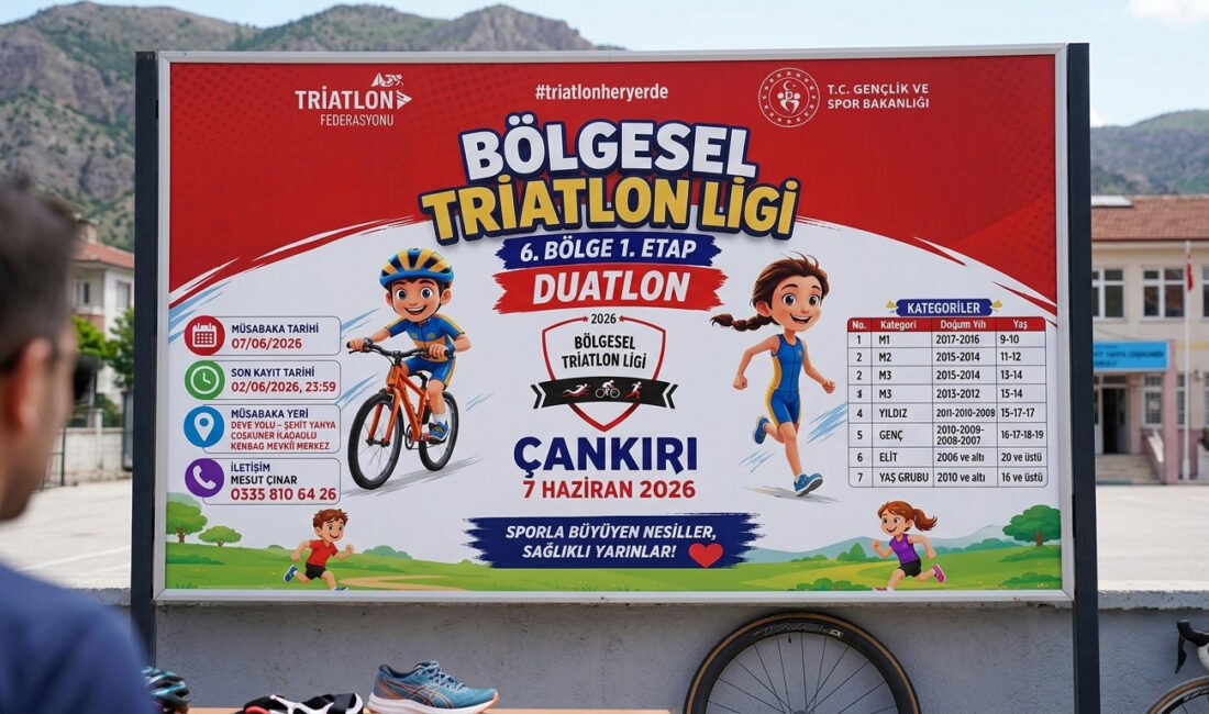 Çankırı Triatlon heyecanına sahne olacak Türkiye Triatlon Federasyonu (TTF) 2026 Faaliyet Programında yer alan Bölgesel