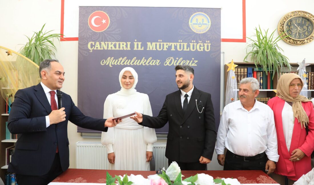 Çankırı’da Anlamlı Nikah: “İki İnsan Bir Hayat” Projesinin İlk Nikahı Kıyıldı! Diyanet İşleri Başkanlığı tarafından hayata geçirilen “İki İnsan Bir Hayat”