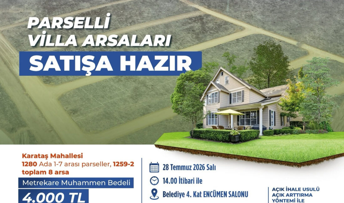 Çankırı Belediyesi yaklaşık 95 milyon TL değerinde arsa satışı yapacak.
