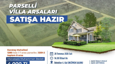 Çankırı Belediyesi yaklaşık 95 milyon TL değerinde arsa satışı yapacak.