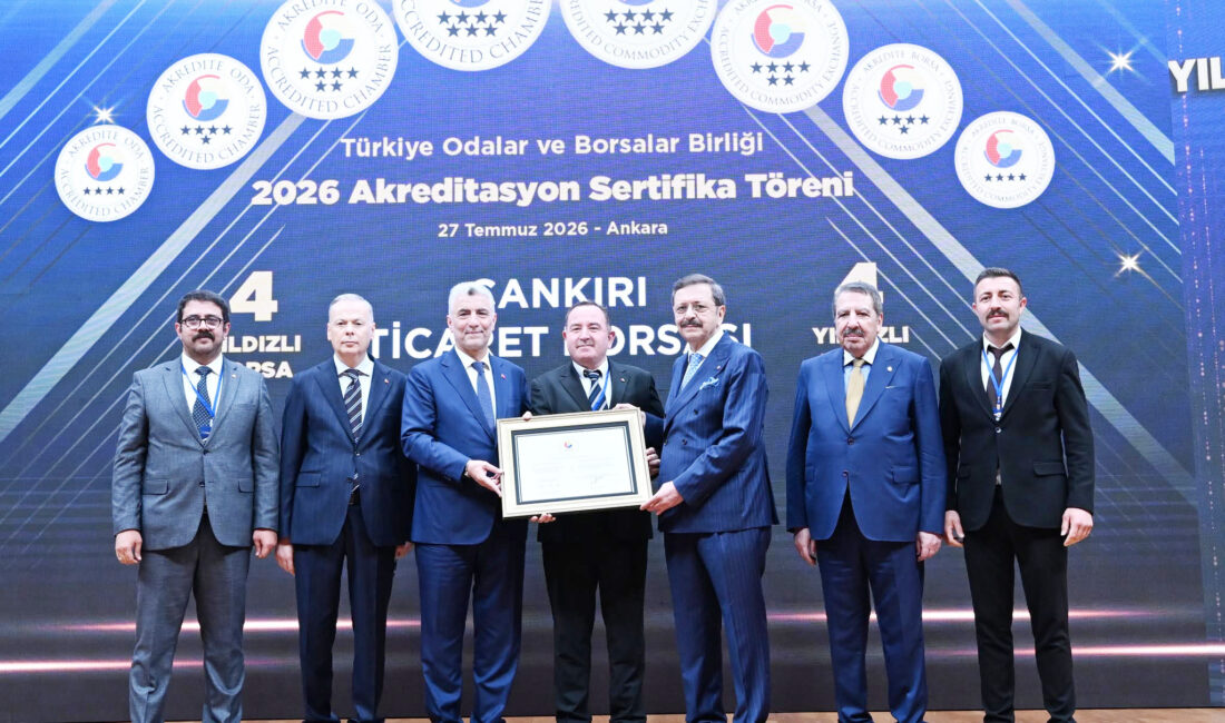 Çankırı Ticaret Borsası4 Yıldızlı Akreditasyon Belgesi almaya hak kazandı. Türkiye