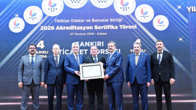 Çankırı Ticaret Borsası4 Yıldızlı Akreditasyon Belgesi almaya hak kazandı. Türkiye
