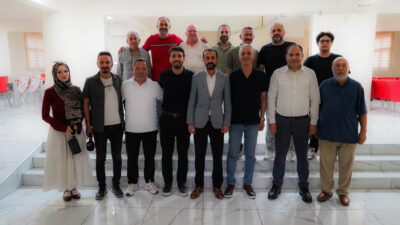 Çankırı Futbol Kulübü (FK) Başkanı Aybars Şentürk koltuğa oturduktan sonra