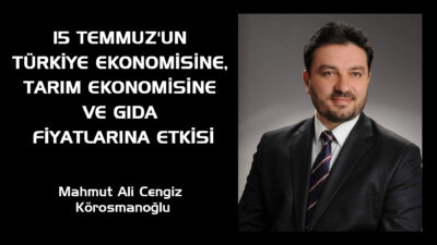 “Bir Darbe Girişiminin Soframıza Kadar Uzanan Maliyeti” 15 Temmuz 2016