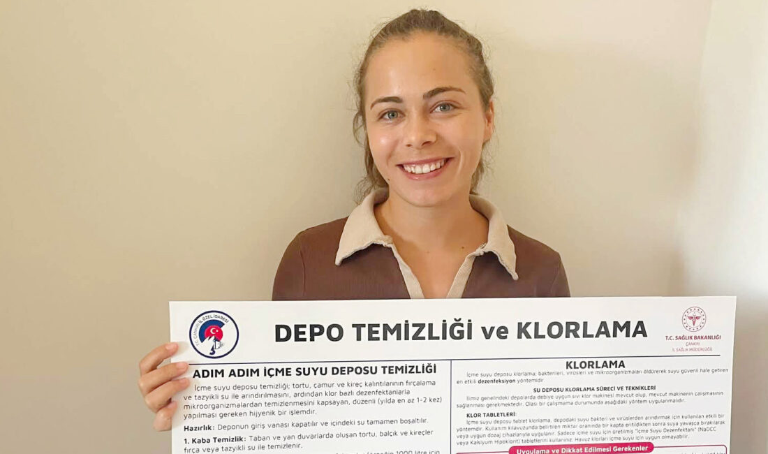Su Depolarına Standart Bilgilendirme Levhaları Yerleştirildi Çankırı İl Sağlık Müdürlüğü ile İl Özel İdaresi iş birliğinde,