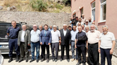 Korgun Kaymakamı Hasan Budak, beraberindeki heyetle birlikte Çukurören Köyünü ziyaret