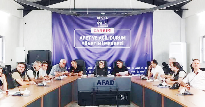 Afet çalıştayı gerçekleştirildi Çankırı AFAD koordinesinde, ilgili tüm paydaş kurum ve kuruluş temsilcilerinin