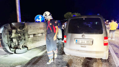 Çankırı’da 2 hafif ticari aracın çarpışması sonucu yaralanan 9 kişi