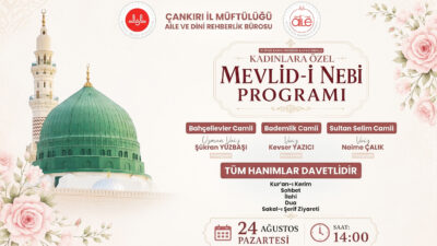 Çankırı İl Müftülüğü Aile ve Dini Rehberlik Bürosu (ADRB) koordinesinde
