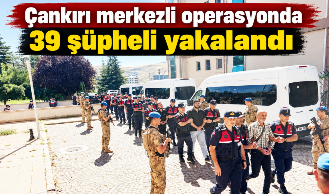 Çankırı merkezli operasyonda 39 şüpheli yakalandı Çankırı merkezli 19 ilde düzenlenen yasa dışı bahis operasyonlarında 39