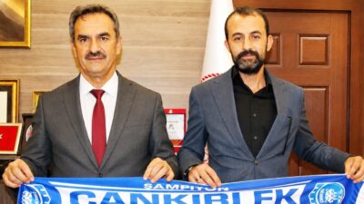 Çankırı FK Başkanı Aybars Şentürk, Gençlik ve Spor İl Müdürü