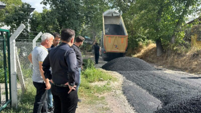 Eldivan Belediyesi, altyapı çalışmaları tamamlanan güzergâhlarda sıcak asfalt serim seferberliği