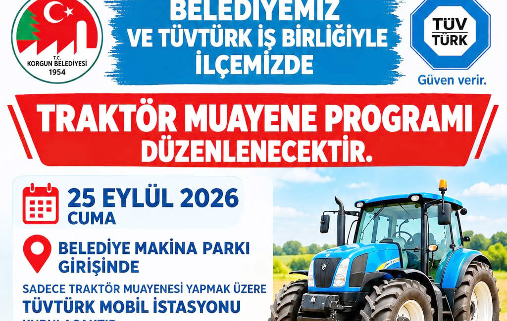 Kozan’dan Çiftçilere Mobil Muayene Müjdesi Korgun Belediye Başkanı Hasan Hüseyin Kozan, ilçedeki çiftçilerin muayene işlemlerini
