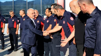Çankırı Belediye Başkanı İsmail Hakkı Esen, İtfaiye Teşkilatının 312. kuruluş