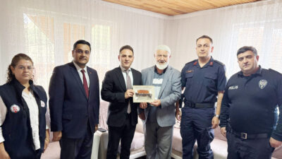Korgun Kaymakamı Hasan Budak, Maruf Köyü’nde ikamet eden Kıbrıs Gazisi