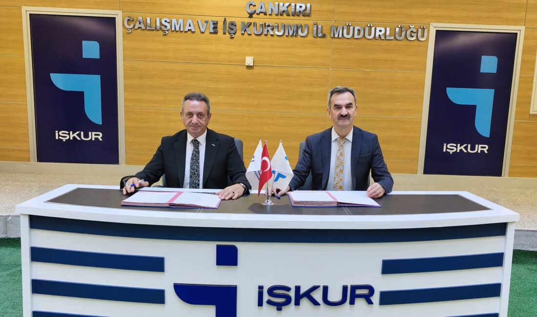 105 kişilik protokol imzalandı Çankırı İŞKUR Müdürlüğü ile Gençlik ve Spor il Müdürlüğü arasında