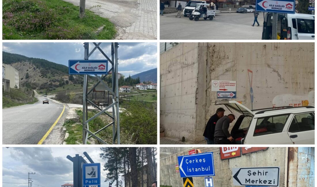 Ulaşım Yönlendirme Tabelalarıyla Kolaylaştı Çankırı İl Sağlık Müdürlüğü, il genelinde sağlık hizmetlerine erişimi daha