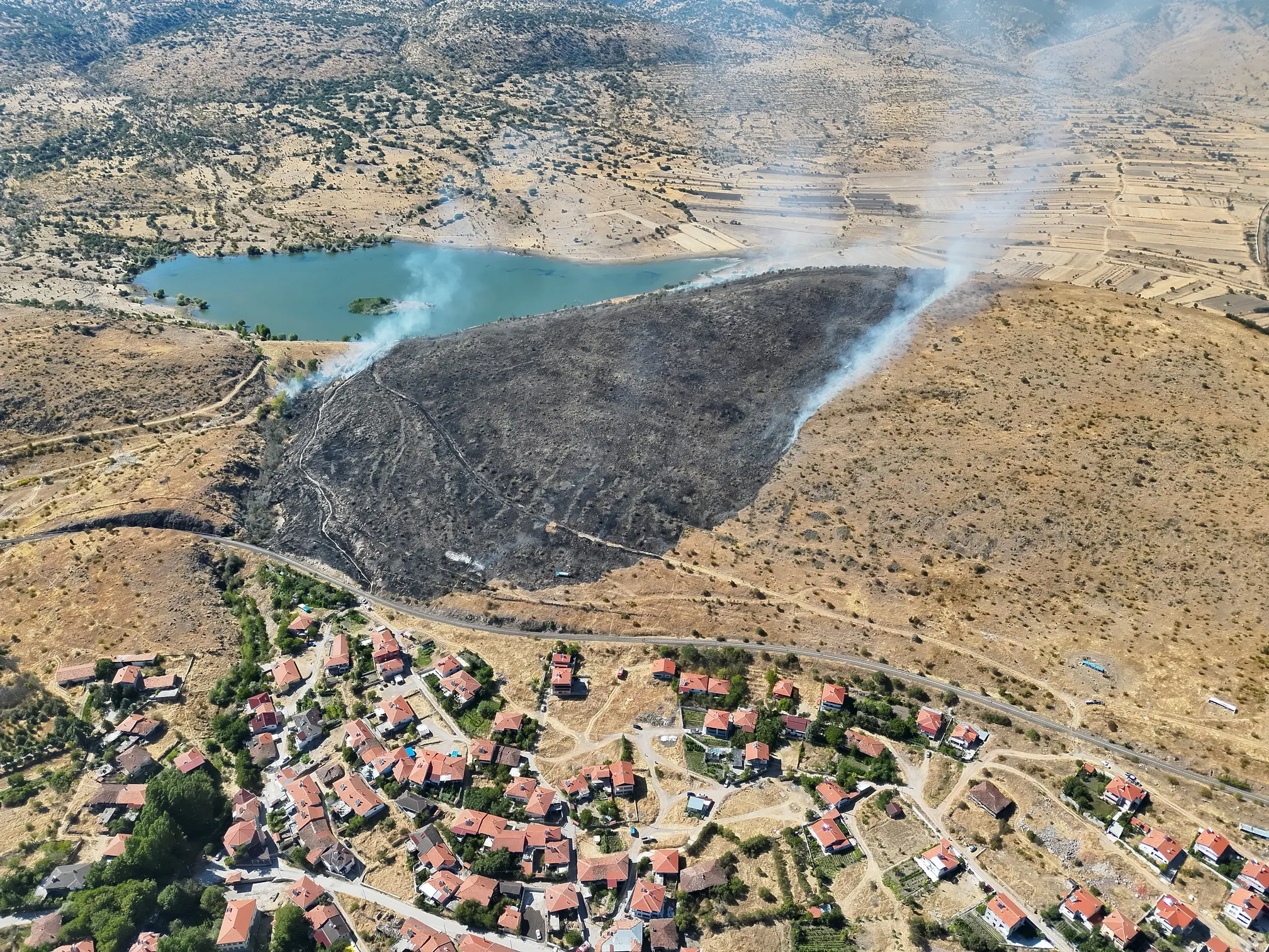 650 dekarlık alan zarar gördü