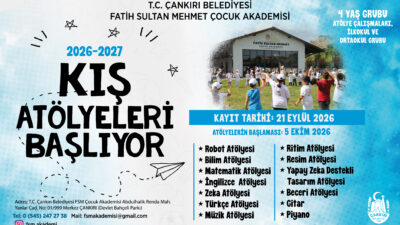 Çocuklar İçin Kış Artık Çok Daha Renkli Çankırı Belediyesi Fatih