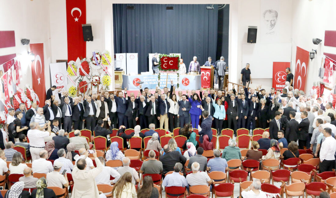 MHP İl Kongresi’nde Kaya Güven Tazeledi MHP Çankırı İl Başkanlığı 15. Olağan Genel Kurulunda Av. M.