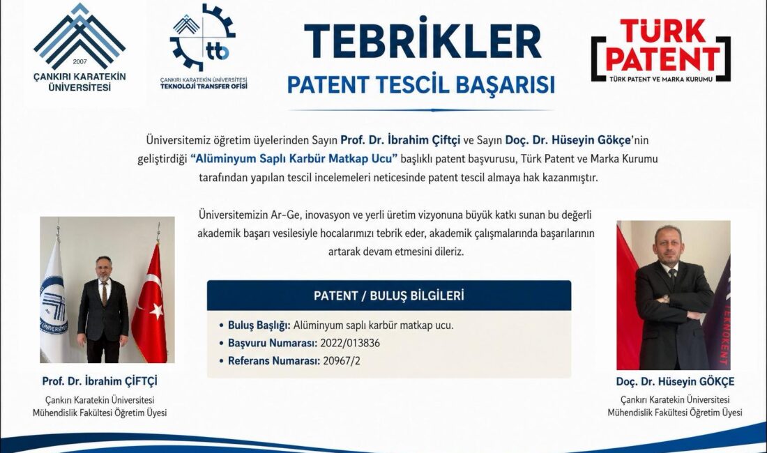Çankırı Karatekin Üniversitesi Mühendislik Fakültesi öğretim üyeleri Prof. Dr. İbrahim