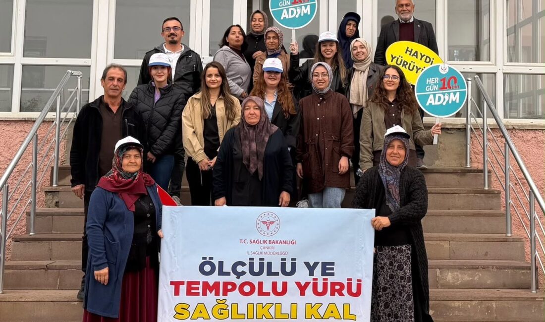 3-4 Ekim Dünya Yürüyüş Günü kapsamında, Çankırı’nın Kızılırmak ilçesinde toplumda