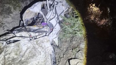 Çankırı’nın Bayramören ilçesinde uçuruma yuvarlanan otomobildeki 4 kişi hayatını kaybetti,