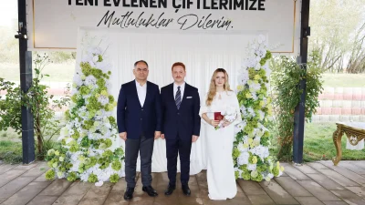 Orta Kaymakamı Ökkeş Yusuf İnce ile Sedef Nur Aydın, düzenlenen