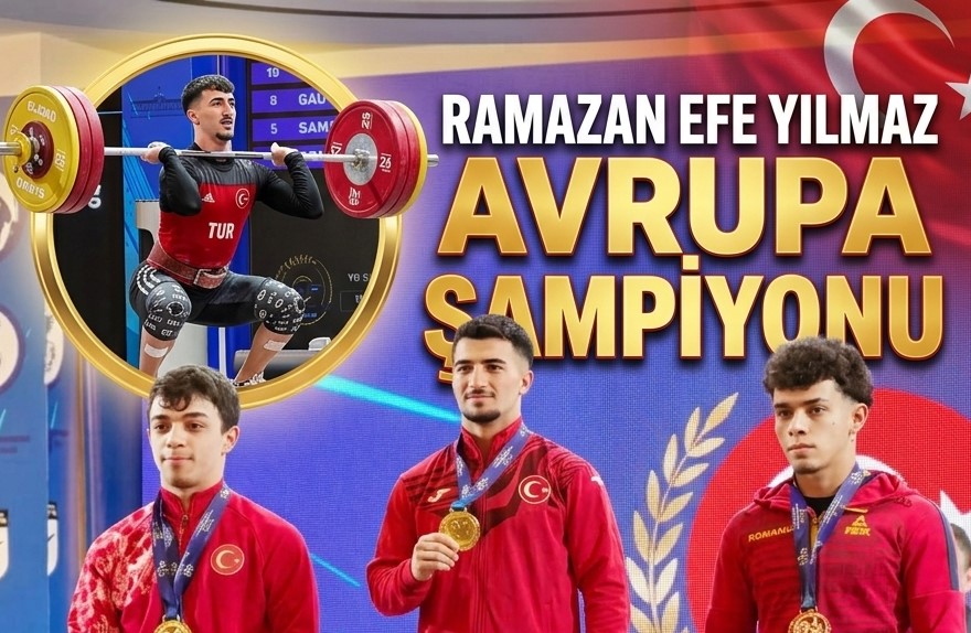 Ramazan Efe Yılmaz Avrupa Şampiyonu Arnavutluk’un başkenti Tiran’da düzenlenen Gençler ve 23 Yaş Altı Avrupa